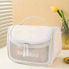 Frosted Transparent Cosmetic Bag Waterproof Toiletry Bag