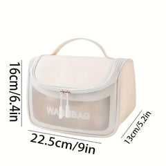 Frosted Transparent Cosmetic Bag Waterproof Toiletry Bag