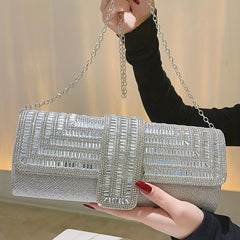 Rhinestone Evening Clutch Bag Envelope Prom Purse Crystal Cocktail Handbag