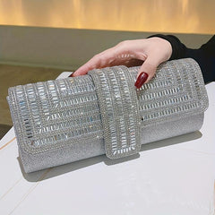 Rhinestone Evening Clutch Bag Envelope Prom Purse Crystal Cocktail Handbag