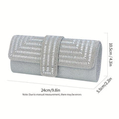 Rhinestone Evening Clutch Bag Envelope Prom Purse Crystal Cocktail Handbag