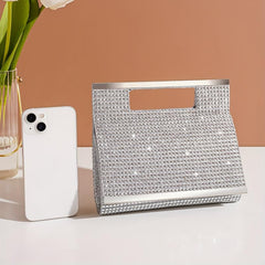 Rhinestones Evening Bag Glitter Top Handle Prom Purse Women's Clutch