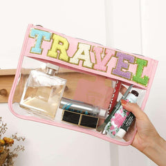 Transparent Zipper Cosmetic Bag Travel Storage Toiletry Bag