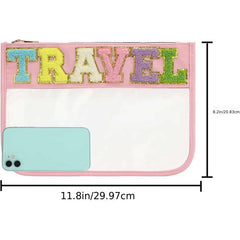 Transparent Zipper Cosmetic Bag Travel Storage Toiletry Bag