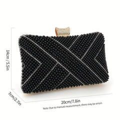 Glitter Clutch Bag Rhinestone Dinner Handbag Wedding Party Prom