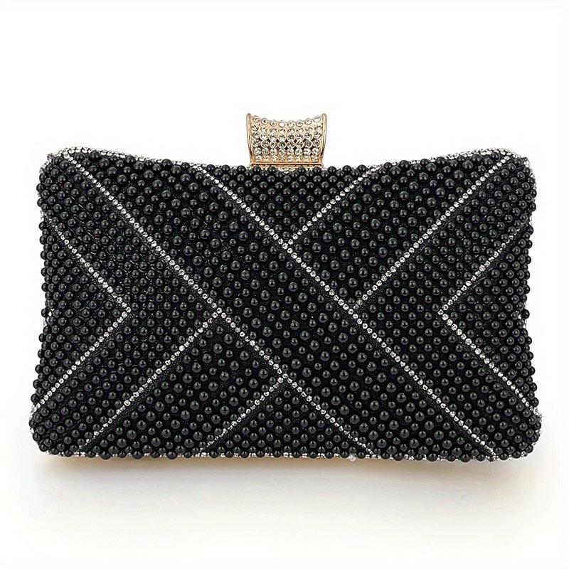 Glitter Clutch Bag Rhinestone Dinner Handbag Wedding Party Prom