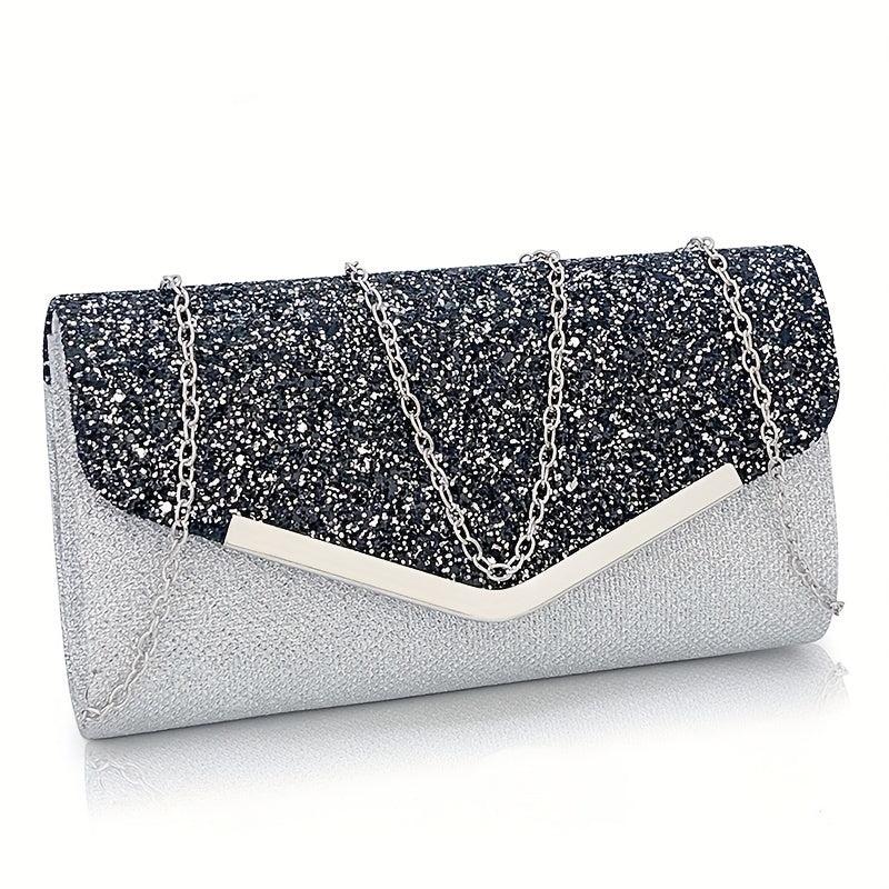Sequin Evening Bag Glitter Clutch Wedding Purse Envelope Handbag
