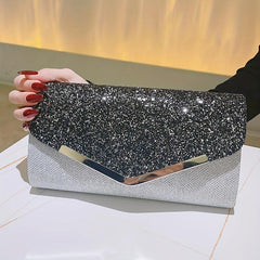 Sequin Evening Bag Glitter Clutch Wedding Purse Envelope Handbag