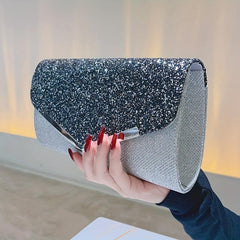 Sequin Evening Bag Glitter Clutch Wedding Purse Envelope Handbag