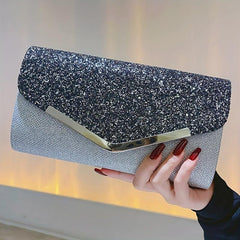 Sequin Evening Bag Glitter Clutch Wedding Purse Envelope Handbag