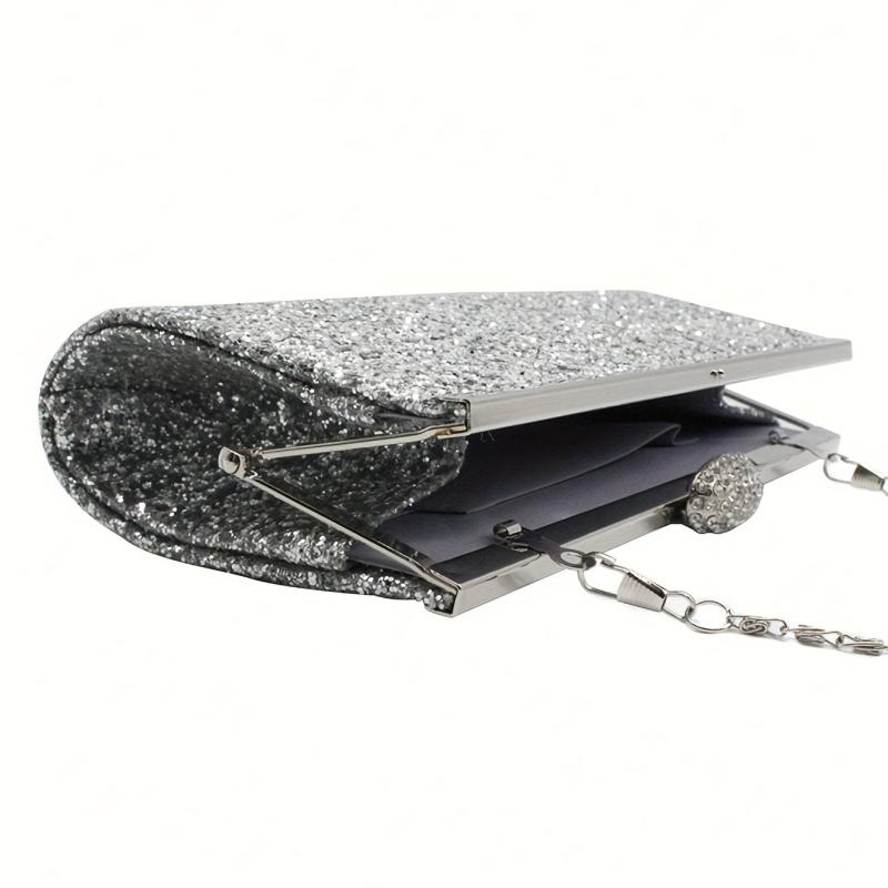 Glitter Sequins Evening Clutch Bag for Party Wedding