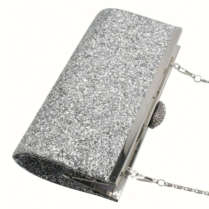 Glitter Sequins Evening Clutch Bag for Party Wedding