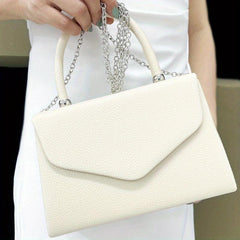 Women's Chain Crossbody Top Handle Flap Purse