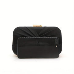 Minimalist Ruched Evening Bag Classic Clutch Chain Bag
