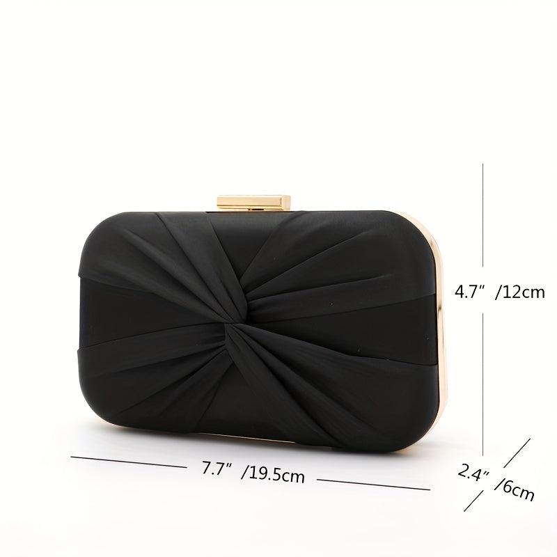 Minimalist Ruched Evening Bag Classic Clutch Chain Bag