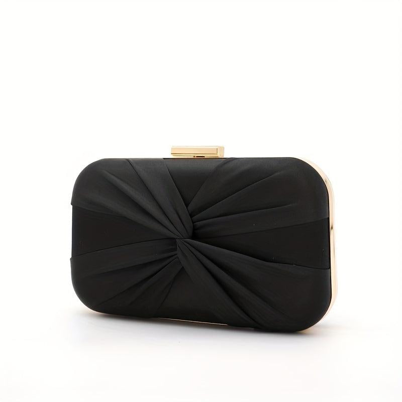 Minimalist Ruched Evening Bag Classic Clutch Chain Bag