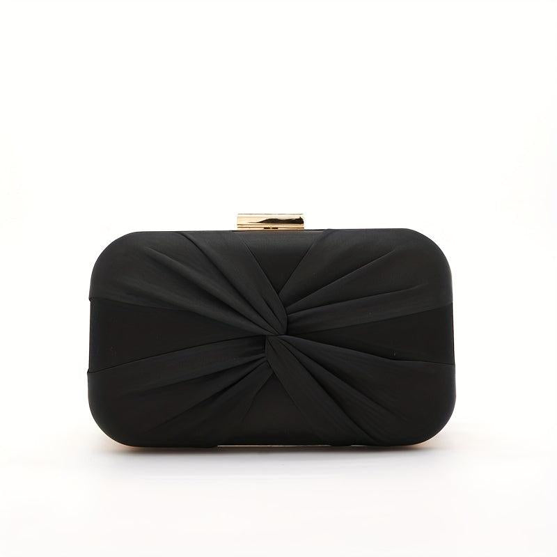 Minimalist Ruched Evening Bag Classic Clutch Chain Bag