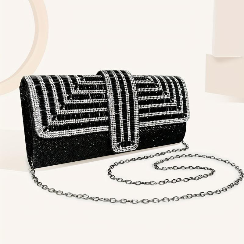 Glitter Wedding Clutch Rhinestone Evening Bag for Party