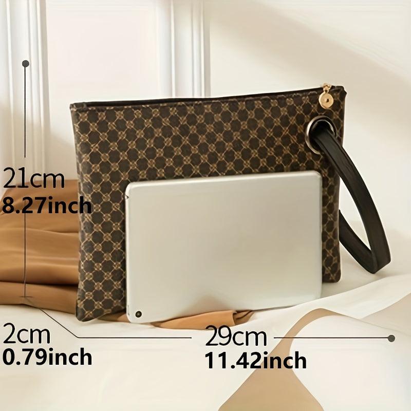 Vintage Pattern Coin Purse Clutch Wallet With Wristband