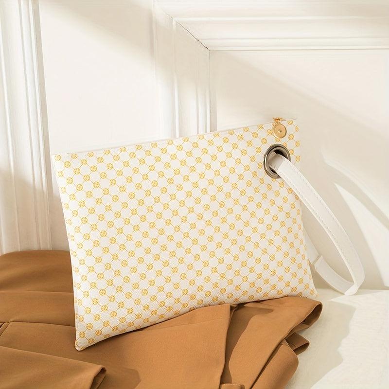 Vintage Pattern Coin Purse Clutch Wallet With Wristband