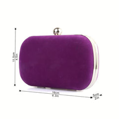 Velvet Evening Bag Formal Dinner Clutch Purse Banquet Handbag