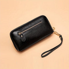 Long Wallet Leather Clutch Purse Handbags With Wristlet