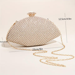 Glitter Evening Bag Classic Clutch Shoulder Chain Party Bag