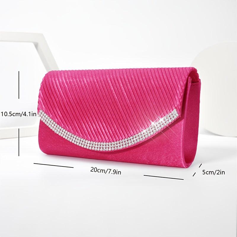 Rhinestone Evening Bag Dinner Clutch Purse Wedding Party Prom Handbag