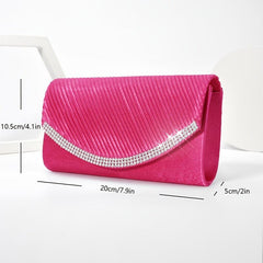 Rhinestone Evening Bag Dinner Clutch Purse Wedding Party Prom Handbag