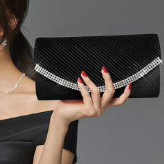 Rhinestone Evening Bag Dinner Clutch Purse Wedding Party Prom Handbag