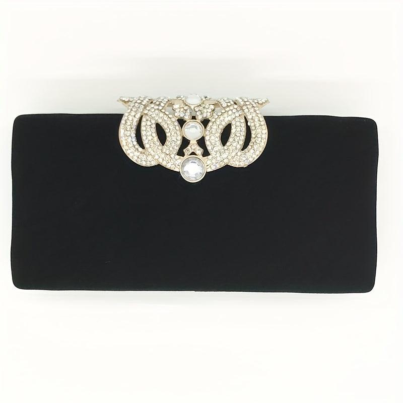 Rhinestone Evening Bag Chain Crossbody Clutch for Party Wedding