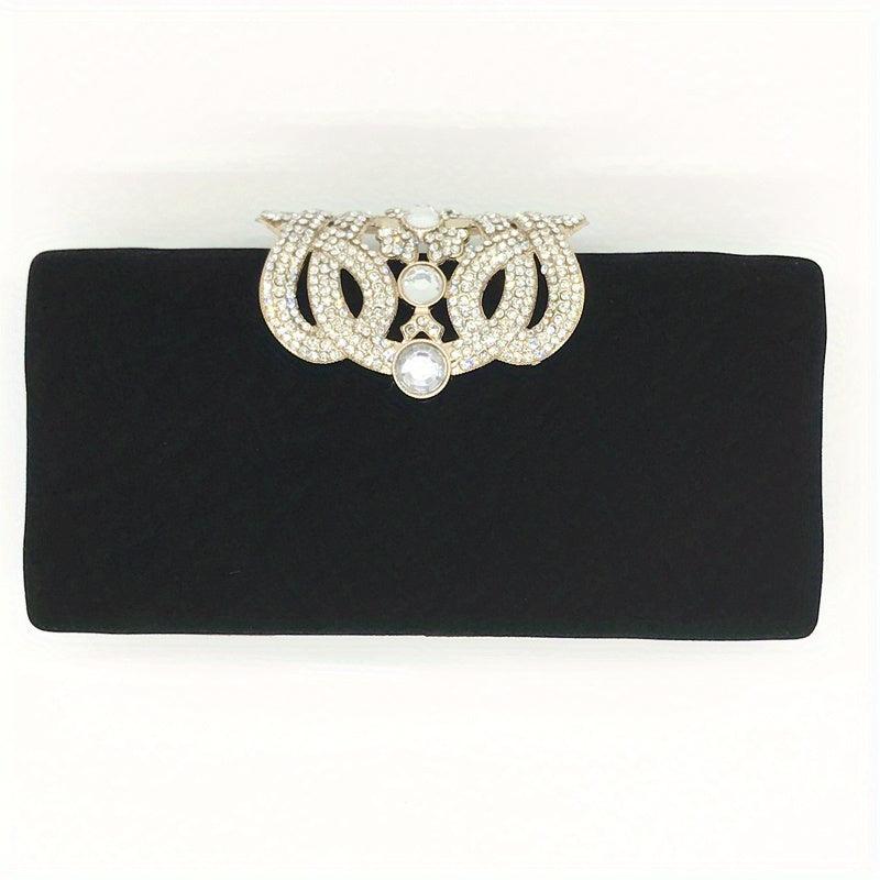 Rhinestone Evening Bag Chain Crossbody Clutch for Party Wedding