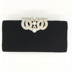 Rhinestone Evening Bag Chain Crossbody Clutch for Party Wedding