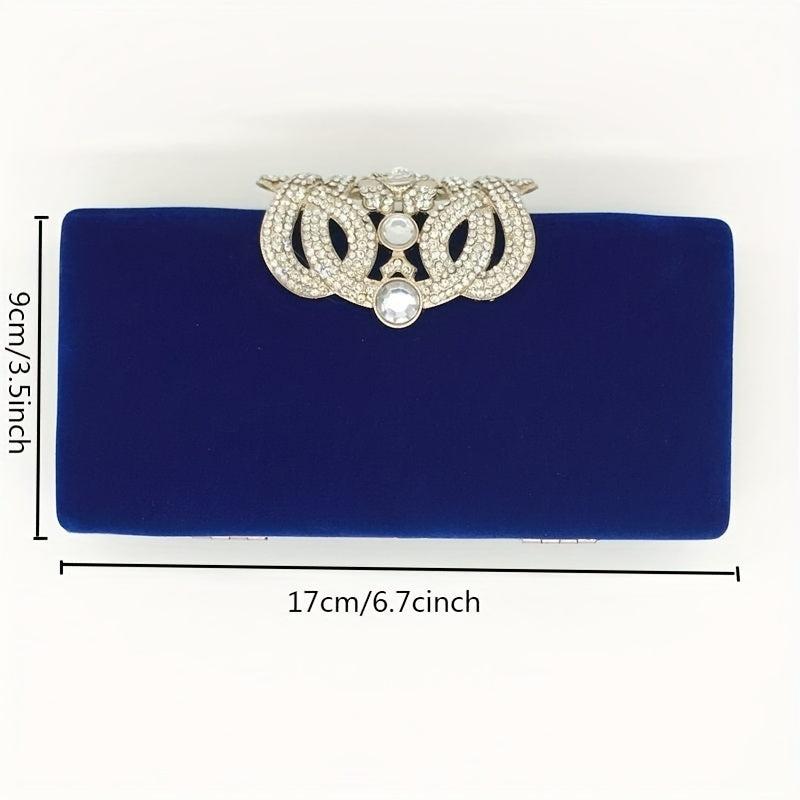 Rhinestone Evening Bag Chain Crossbody Clutch for Party Wedding