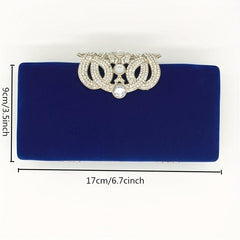 Rhinestone Evening Bag Chain Crossbody Clutch for Party Wedding