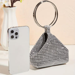 Bling Rhinestone Evening Bag Glitter Top Clutch for Wedding Party
