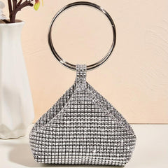 Bling Rhinestone Evening Bag Glitter Top Clutch for Wedding Party