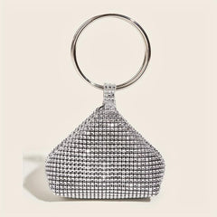 Bling Rhinestone Evening Bag Glitter Top Clutch for Wedding Party