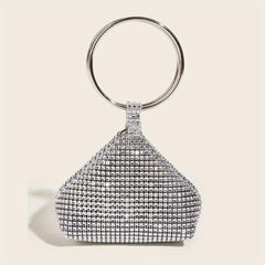 Bling Rhinestone Evening Bag Glitter Top Clutch for Wedding Party