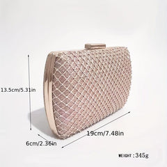 Rhinestone Mini Clutch Bag for Weddings Banquets Proms