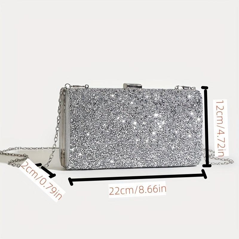 Glitter Rhinestone Clutch Wallet Evening Bag For Party