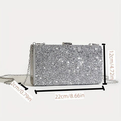 Glitter Rhinestone Clutch Wallet Evening Bag For Party
