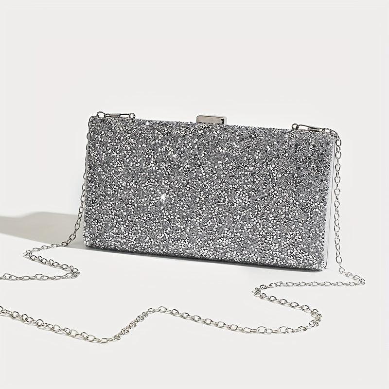 Glitter Rhinestone Clutch Wallet Evening Bag For Party