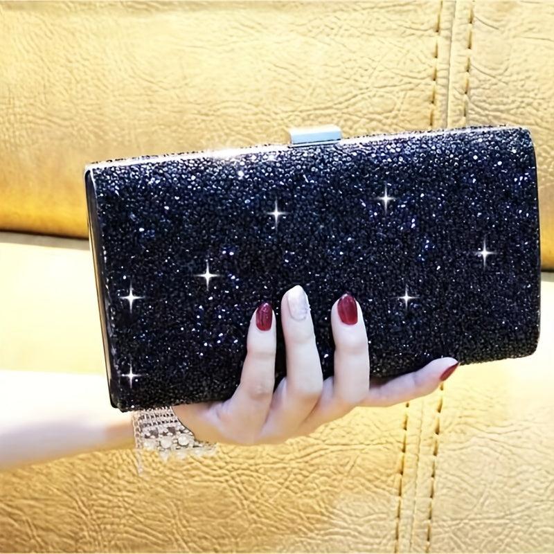 Glitter Rhinestone Clutch Wallet Evening Bag For Party