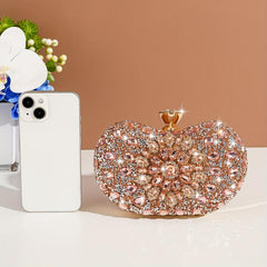 Glitter Rhinestone Clutch Bag Crossbody Chain Evening Bag