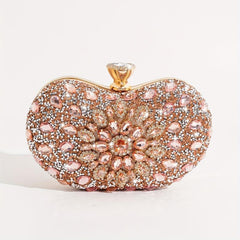 Glitter Rhinestone Clutch Bag Crossbody Chain Evening Bag