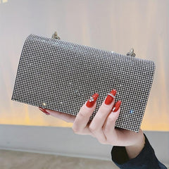 Rhinestone Evening Handbag Wedding Bridal Purse Clutch for Prom Party