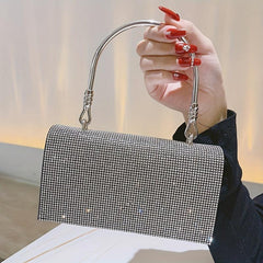 Rhinestone Evening Handbag Wedding Bridal Purse Clutch for Prom Party