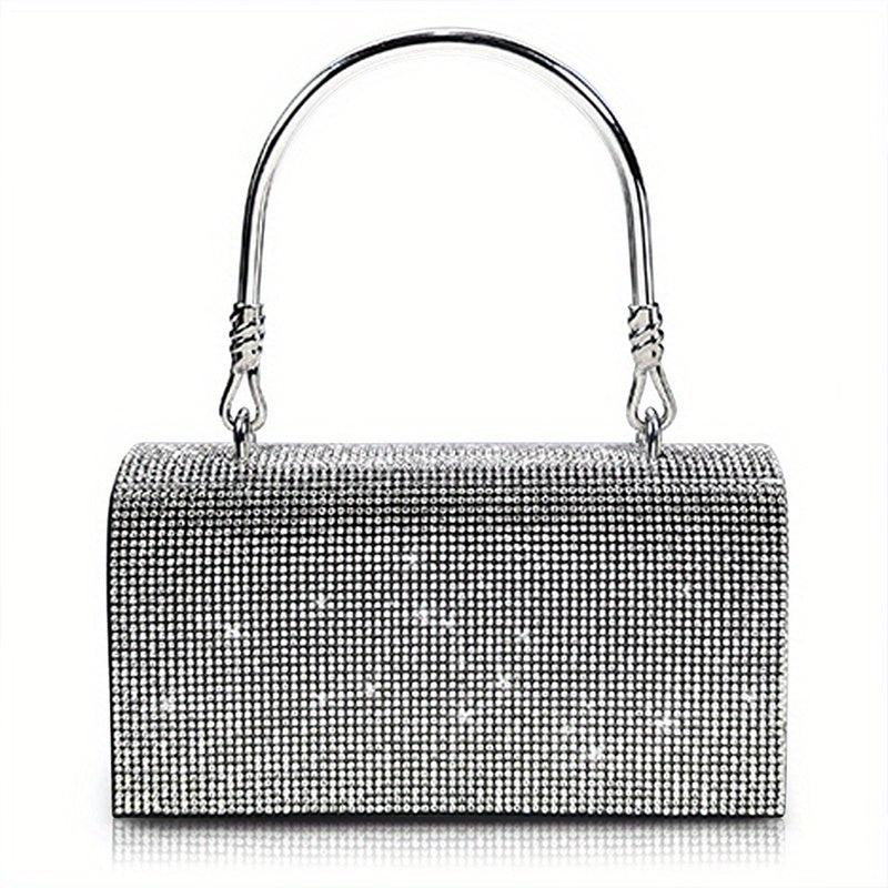 Rhinestone Evening Handbag Wedding Bridal Purse Clutch for Prom Party