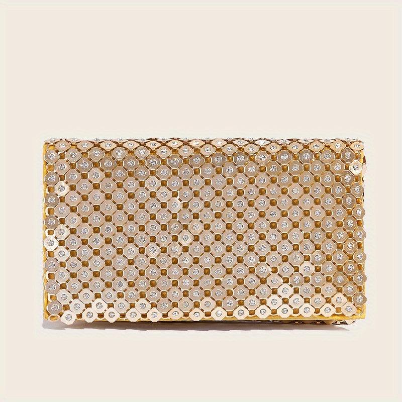 Rhinestone Evening Clutch Purse Chain Bag Wedding Party Prom